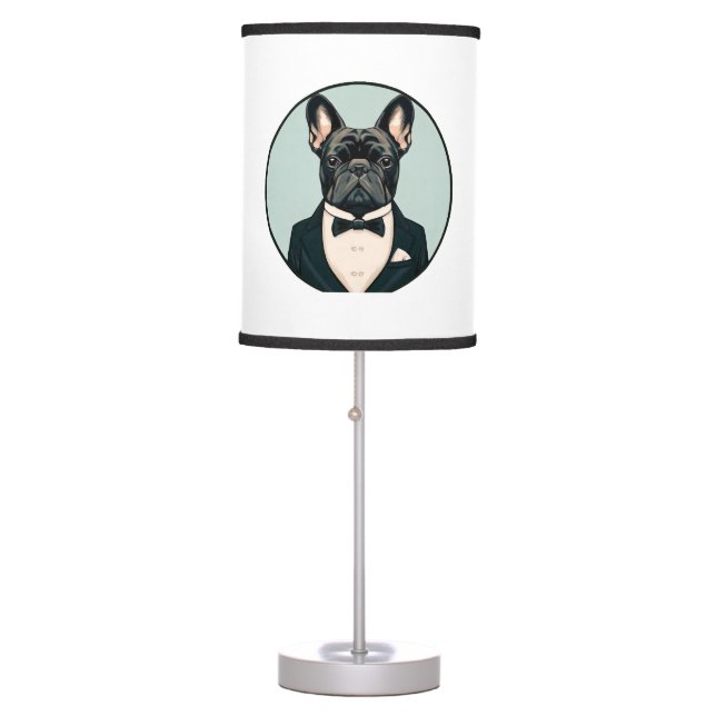 French Bulldog Puppy Table Lamp (Front)