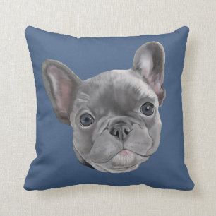 French Bulldog Puppy Throw Pillow