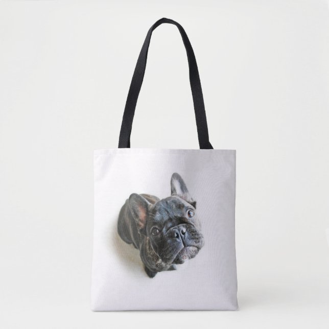 French Bulldog Puppy Tote Bag (Front)