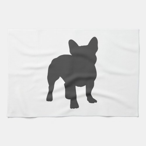 French Bulldog purebred dog silhouette Kitchen Towel