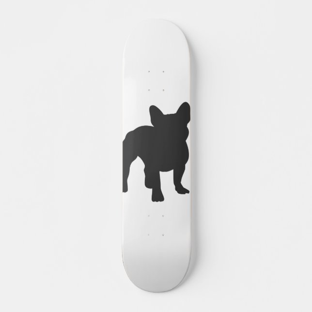 French Bulldog purebred dog silhouette Skateboard (Front)