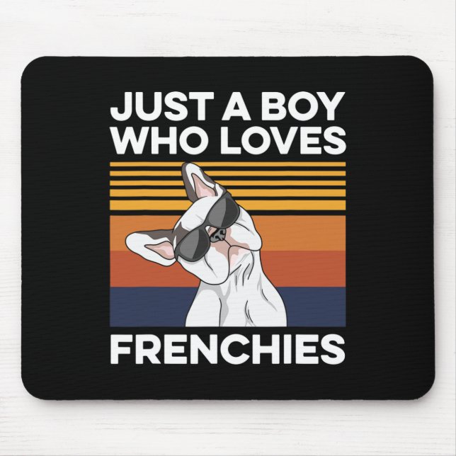 French Bulldog Quote For Your Frenchie Husband  Mouse Pad (Front)