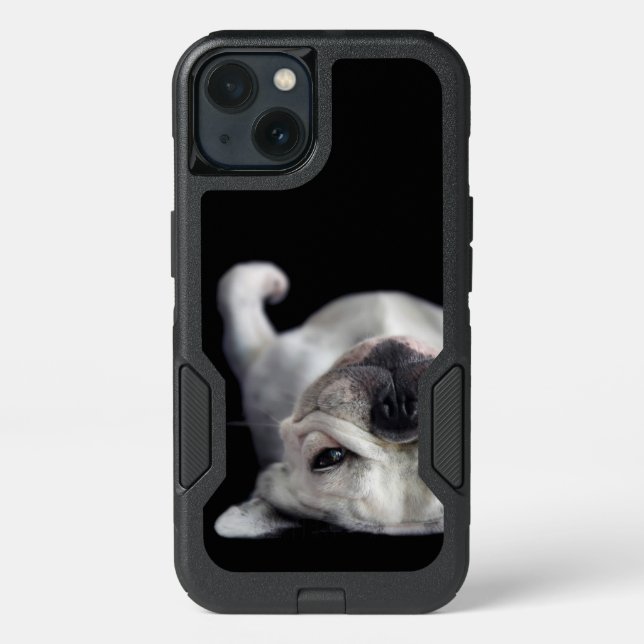 French Bulldog Resting On His Back Otterbox iPhone Case (Back)