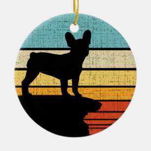 French Bulldog Retro Vintage Dog Puppy Owner Lover Ceramic Ornament