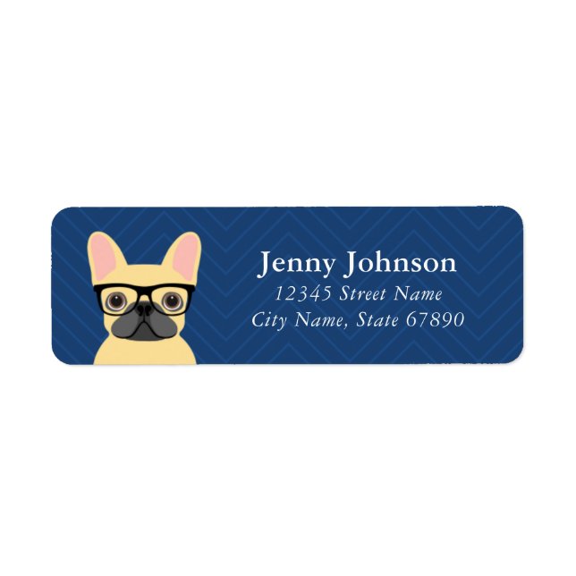 French Bulldog Return Address Label (Front)