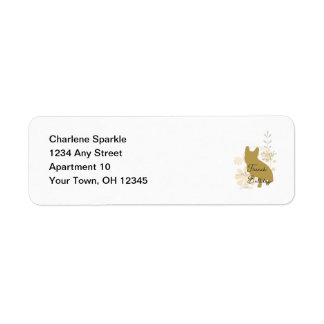 French Bulldog Return Address Label