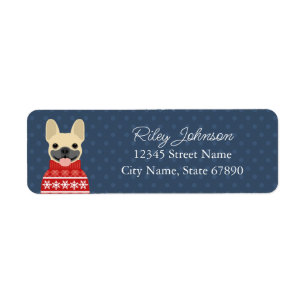 French Bulldog Return Address Labels