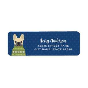 French Bulldog Return Address Labels