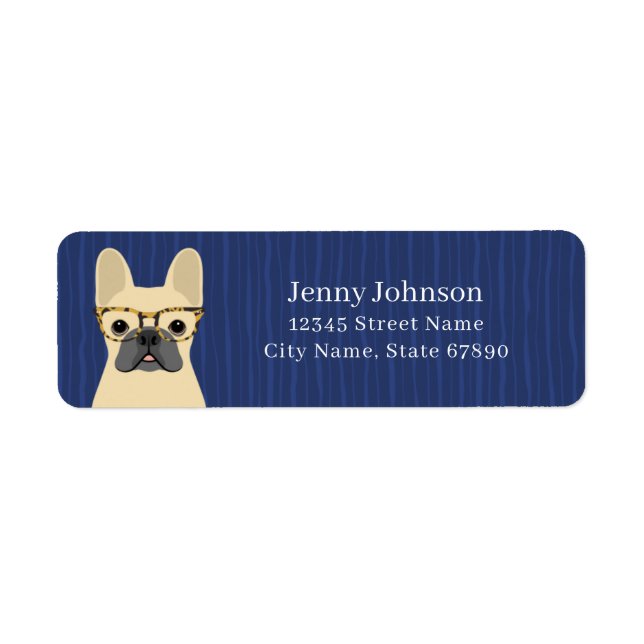 French Bulldog Return Address Labels (Front)