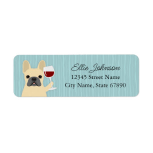 French Bulldog Return Address Labels