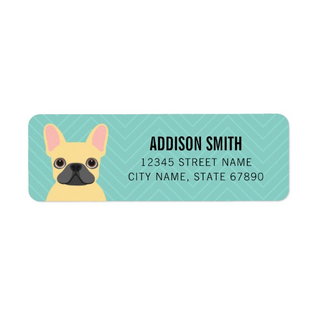 French Bulldog Return Address Labels (Front)