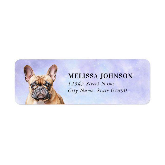 French Bulldog Return Address Labels (Front)
