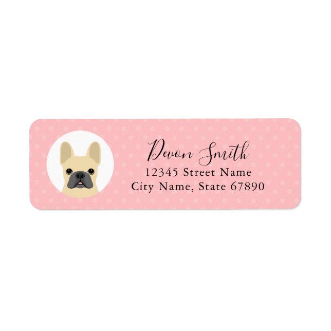 French Bulldog Return Address Labels (Front)