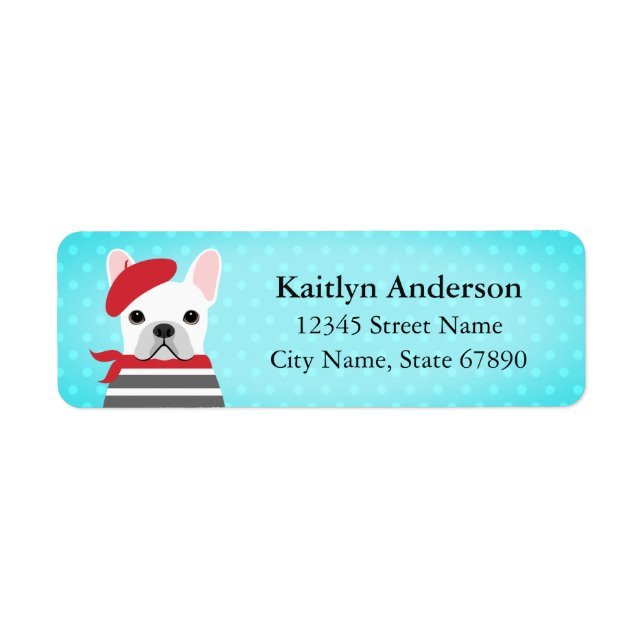French Bulldog Return Address Labels (Front)