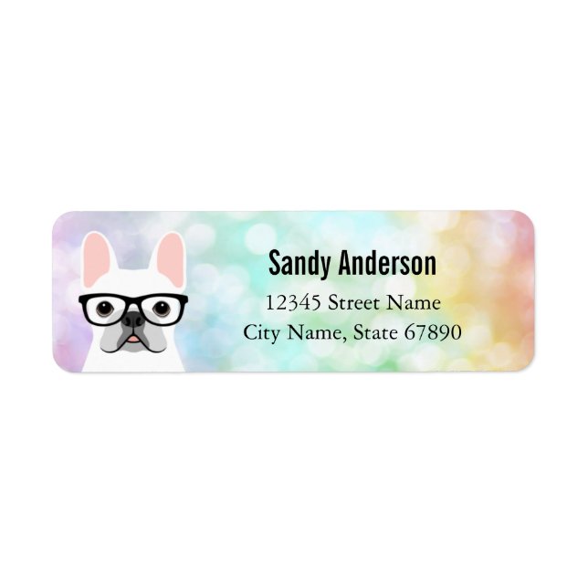French Bulldog Return Address Labels (Front)