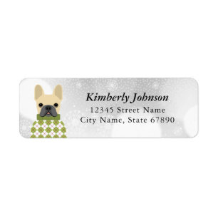 French Bulldog Return Address Labels