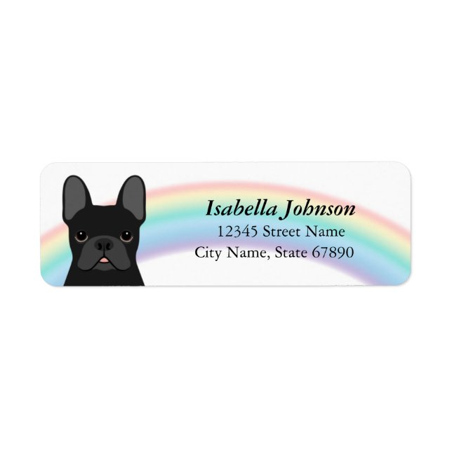 French Bulldog Return Address Labels (Front)