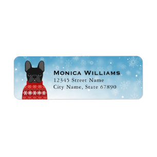 French Bulldog Return Address Labels
