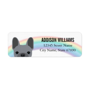 French Bulldog Return Address Labels