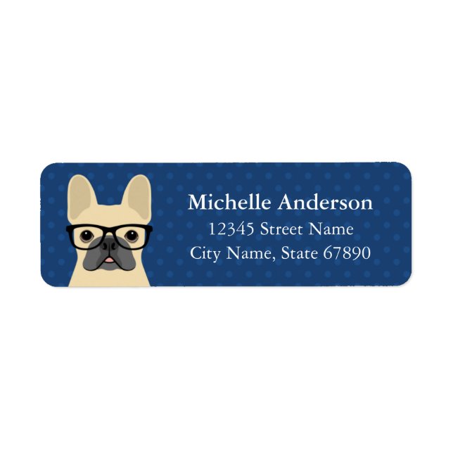 French Bulldog Return Address Labels (Front)