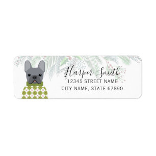 French Bulldog Return Address Labels