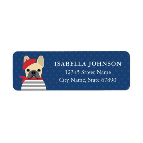 French Bulldog Return Address Labels