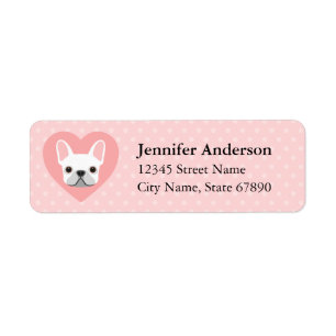 French Bulldog Return Address Labels