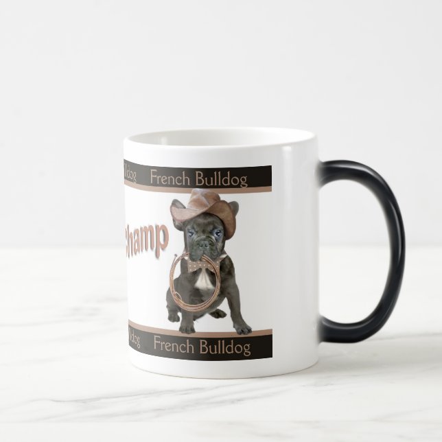 French Bulldog Rodeo Champ Color Morph Mug (Right)
