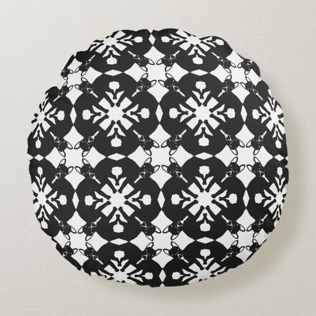 French Bulldog Round Pillow (Front)