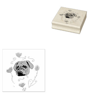 French Bulldog Rubber Stamp