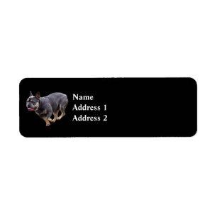 French Bulldog Running Label