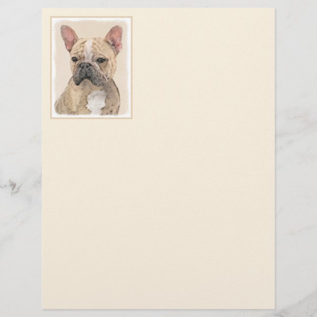 French Bulldog (Sable) Painting - Cute Original Do (Front)