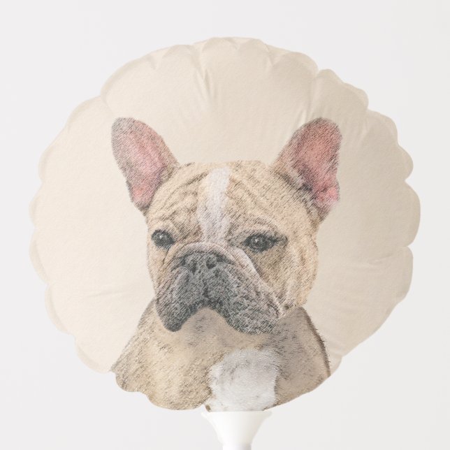 French Bulldog (Sable) Painting - Cute Original Do Balloon (Front)