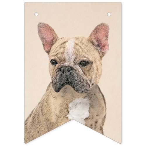 French Bulldog Sable Painting _ Cute Original Do Bunting Flags