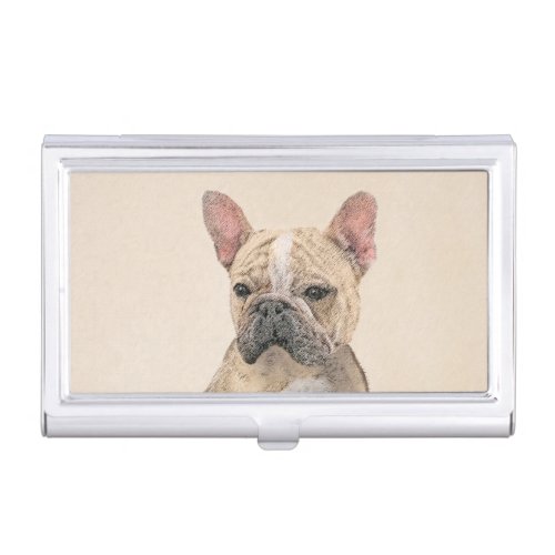 French Bulldog Sable Painting _ Cute Original Do Business Card Case