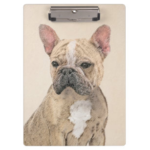 French Bulldog (Sable) Painting - Cute Original Do Clipboard