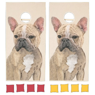 French Bulldog (Sable) Painting - Cute Original Do Cornhole Set