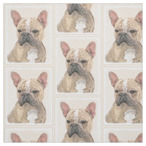 French Bulldog Sable Painting _ Cute Original Do Fabric