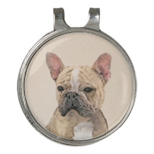 French Bulldog (Sable) Painting - Cute Original Do Golf Hat Clip