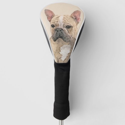 French Bulldog Sable Painting _ Cute Original Do Golf Head Cover