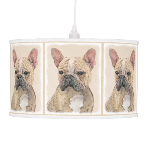 French Bulldog Sable Painting _ Cute Original Do Hanging Lamp