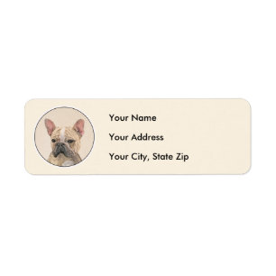French Bulldog (Sable) Painting - Cute Original Do Label