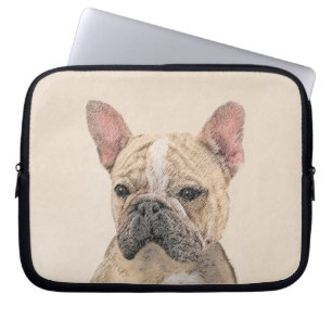 French Bulldog (Sable) Painting - Cute Original Do Laptop Sleeve