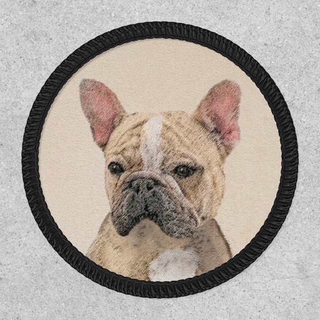 French Bulldog (Sable) Painting - Cute Original Do Patch (Front)
