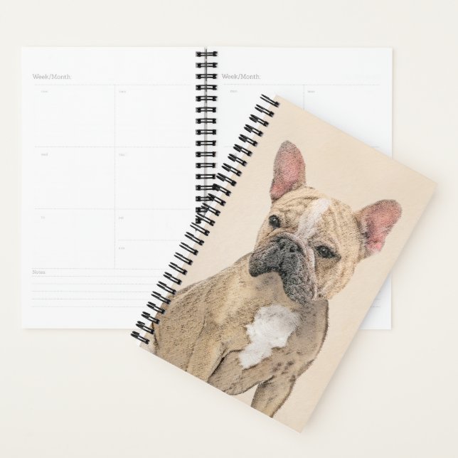 French Bulldog (Sable) Painting - Cute Original Do Planner (Display)