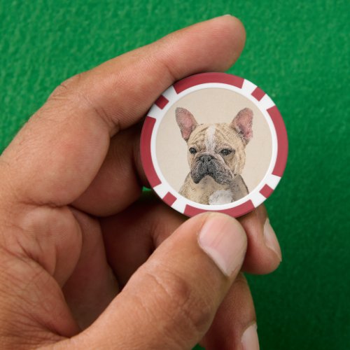 French Bulldog Sable Painting _ Cute Original Do Poker Chips