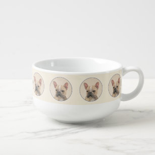 French Bulldog (Sable) Painting - Cute Original Do Soup Mug