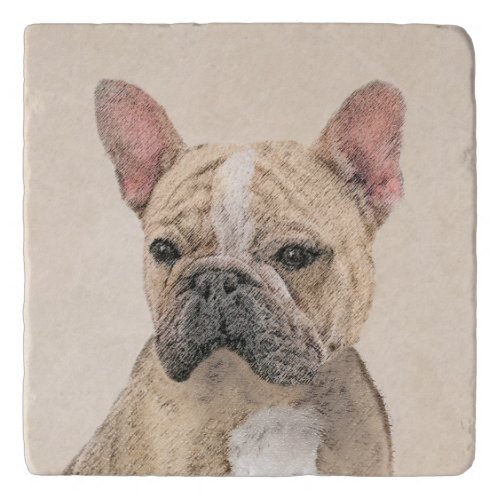 French Bulldog Sable Painting _ Cute Original Do Trivet