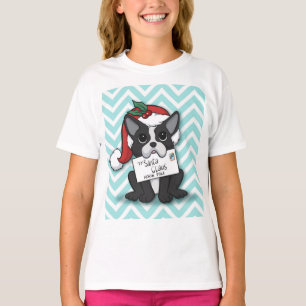 French bulldog Santa Claus Holiday T-Shirt