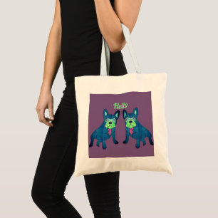 French Bulldog says Hello French Bulldog Tote Bag
